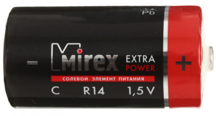 Батарейка солевая Mirex Extra Power C, R14, 1.5V