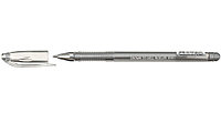 Ручка гелевая Crown Hi-Jell Metallic корпус прозрачный, стержень серебристый
