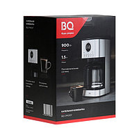 Кофеварка BQ CM1007, капельная, 900 Вт, 1.5 л, серебристо-чёрная