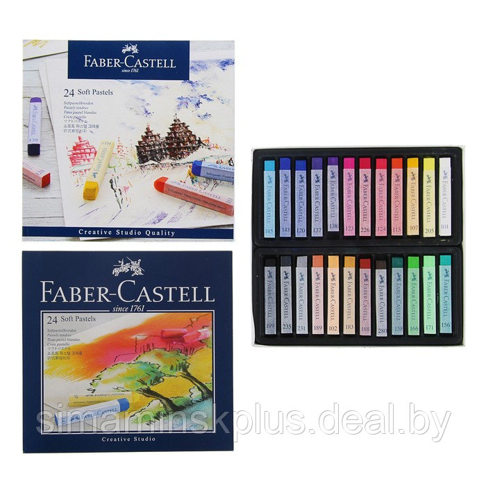 Пастель сухая художественная Soft Faber-Castell GOFA 24 цвета 128324 - фото 1 - id-p224773855