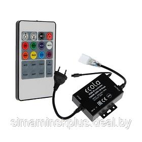 Контроллер Ecola для RGB ленты 16 × 8 мм, 220 В, 1000 Вт, пульт ДУ