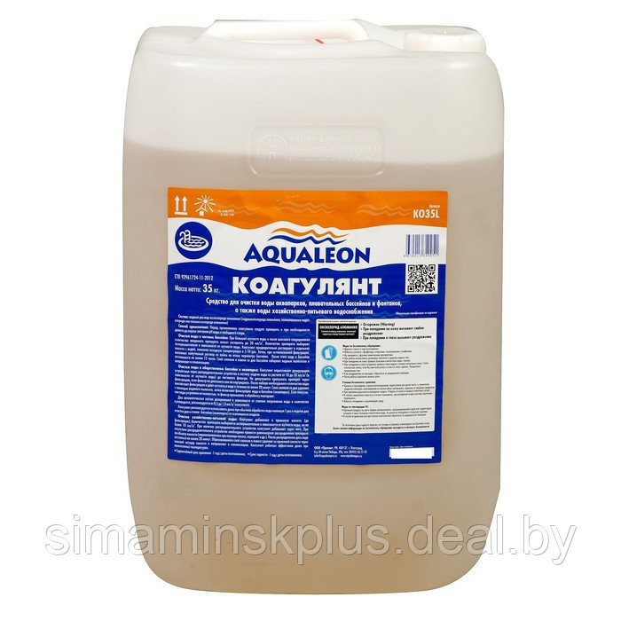 Коагулянт Aqualeon жидкое средство, 30 л (35 кг) - фото 2 - id-p224774062