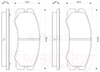 Тормозные колодки Bosch 0986424366