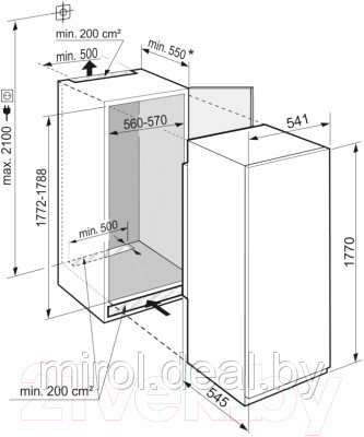 Встраиваемый холодильник Liebherr IRBSe 5121 - фото 8 - id-p224776430