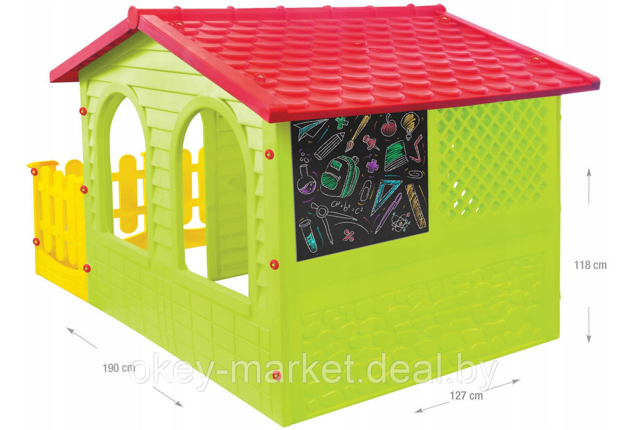 Детский игровой садовый домик с забором Mochtoys 12243 - фото 7 - id-p42867500