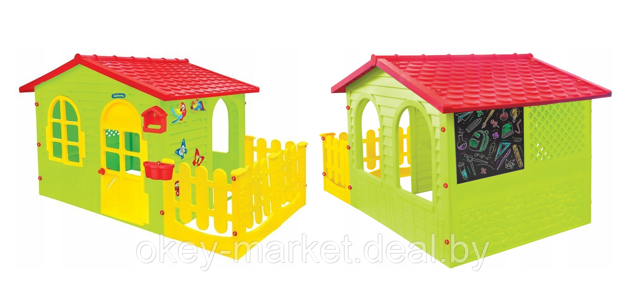 Детский игровой садовый домик с забором Mochtoys 12243 - фото 6 - id-p42867500