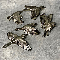 Панно композиция настенная Летящие птицы Silver