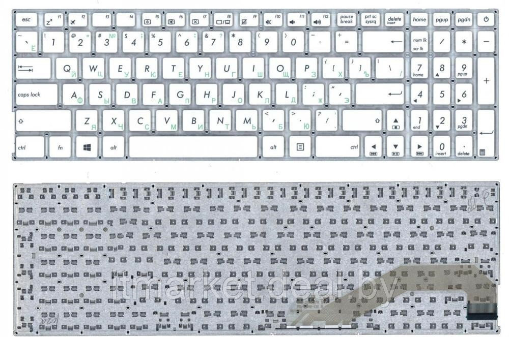 Клавиатура для ноутбука Asus X540, X540L, X540LA, X540CA, X540SA белая (063770) - фото 1 - id-p224776957