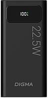 Мобильный аккумулятор Digma DGPF20A 20000mAh QC3.0/PD3.0 22.5W 3A 2xUSB-A/USB-C черный (DGPF20A22PBK)