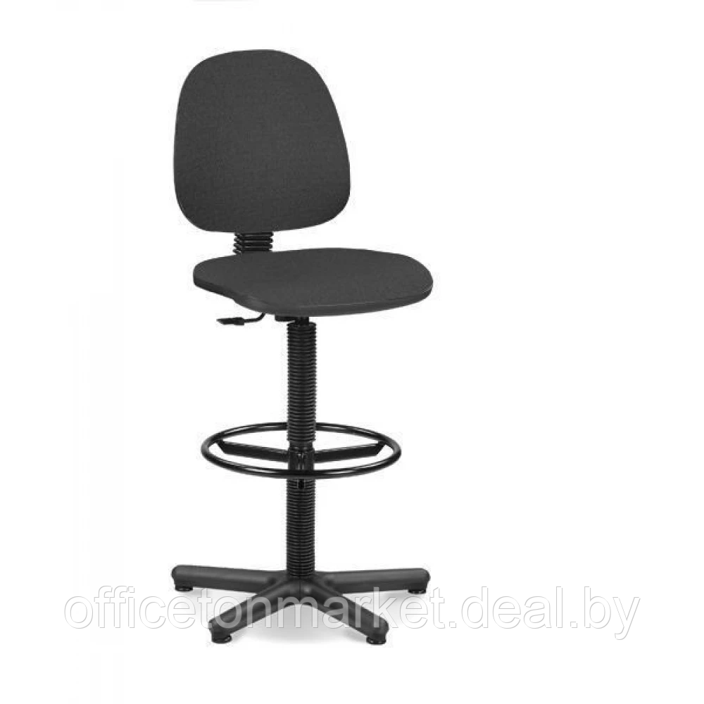 Кресло для персонала "Regal GTS Ring Base STOPKI C-38", ткань, пластик, серый - фото 1 - id-p219245527