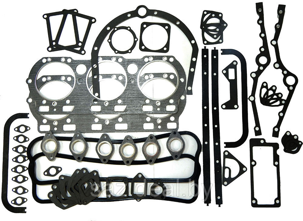 К-т прокладок двигателя ЯМЗ 236 (большой) (23 поз.) *ГарантАвто* овальн.отв.ГБЦ без герметика - фото 1 - id-p164946281