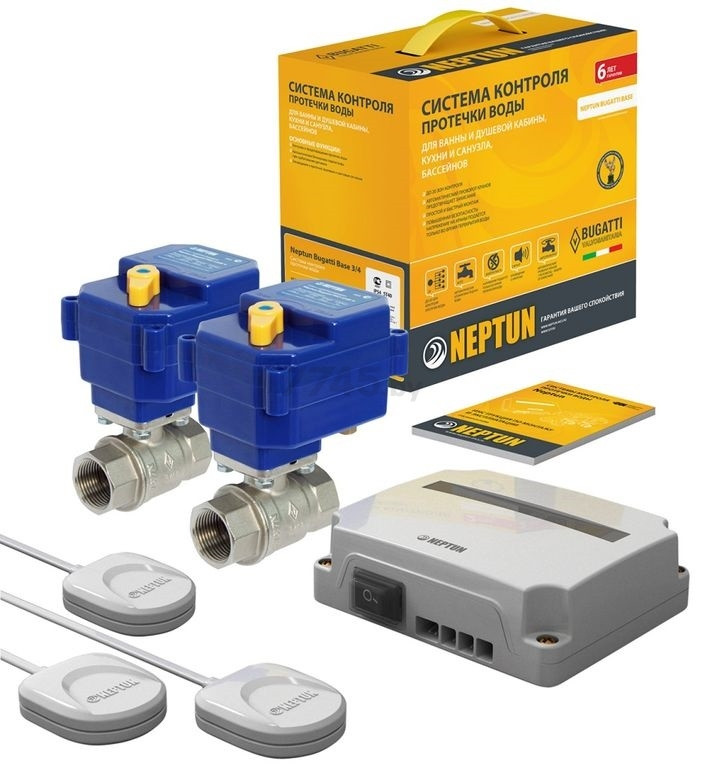 Система контроля протечки воды Neptun Bugatti Base ⌀3/4 (защита от потопа)