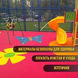 Бесшовное резиновое покрытие для детских площадок из каучуковой EPDM крошки - Сендвич- Вивигам, фото 5