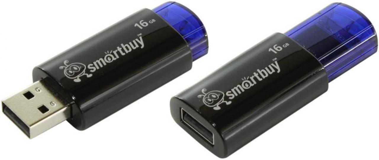 Накопитель SmartBuy Click SB16GBCL-B USB2.0 Flash Drive 16Gb (RTL) - фото 1 - id-p224780593