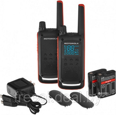 Маломощная радиостанция Motorola T82 TALKABOUT, Рация Motorola Talkabout T82 Twin Pack & Chgr WE - фото 1 - id-p224781635