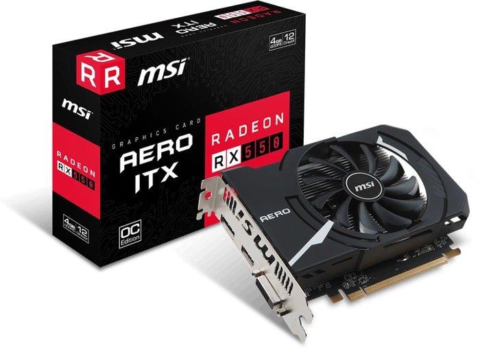 Видеокарта MSI Radeon RX 550 Aero ITX OC 4GB GDDR5 - фото 5 - id-p224781771