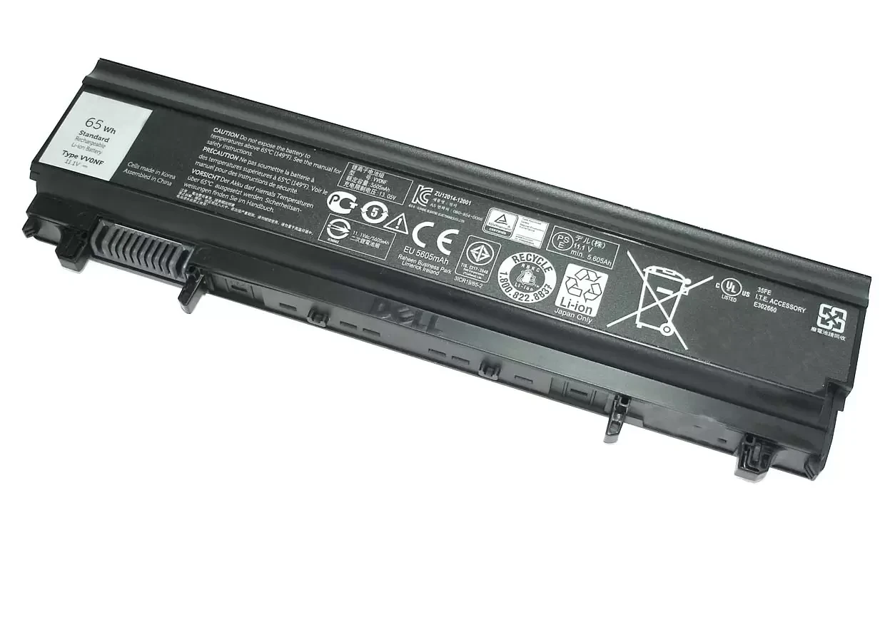 Аккумулятор (батарея) VVONF для ноутбука Dell Latitude E5540, E5440, 5200мАч, 11.1В, черный - фото 1 - id-p224782544