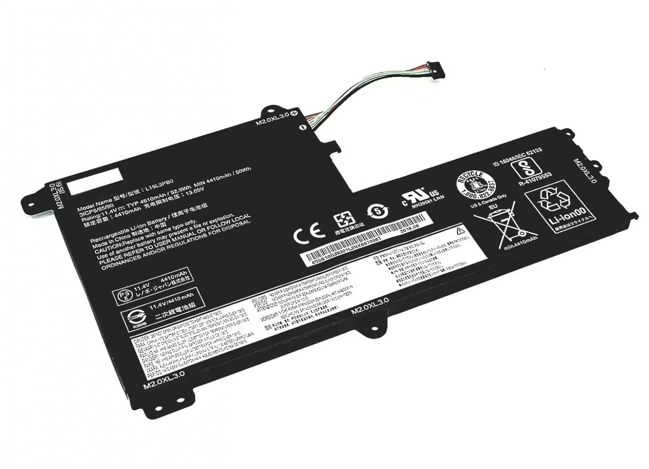 Аккумулятор (батарея) для ноутбука Lenovo Ideapad Flex 4 1470 (L15C3PB) 13.05В, 4510мАч - фото 1 - id-p224782568