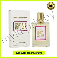 Экстракт парфюмерии Carolina Herrera 212 Vip 100ml Женский