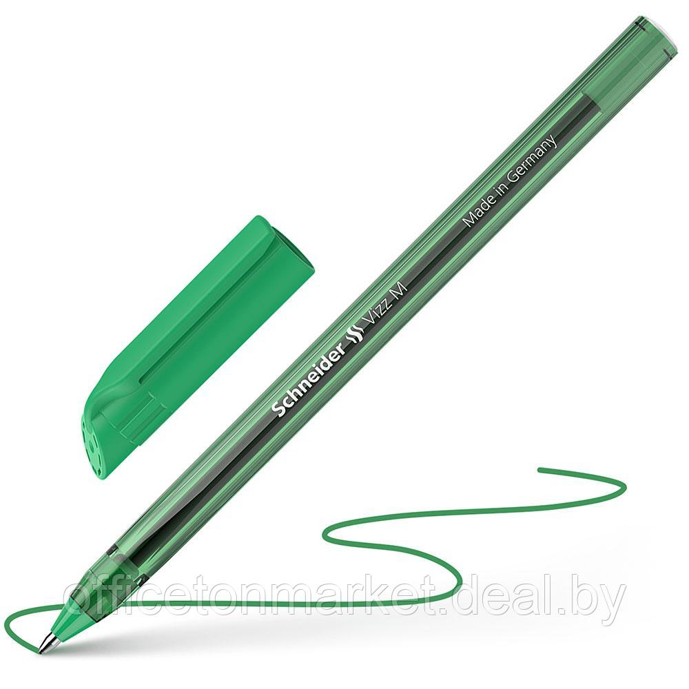 Ручка шариковая "Schneider Vizz M", зеленый, стерж. зеленый - фото 2 - id-p223026568