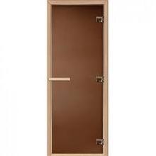 Дверь для сауны DoorWood "Теплый день" 190х60 (бронза , коробка осина)