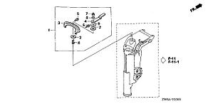 Винт шпилька фрикциона Honda BF8..20  90162-ZW9-000, фото 2