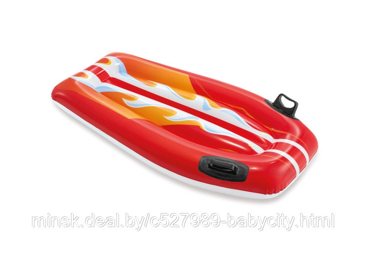 Надувной плотик с ручками Intex Joy Rider 58165 112x62 см (от 6 лет), красный