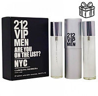 Набор духов Carolina Herrera 212 Vip Men | edp 3*20 ml