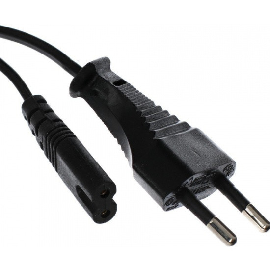 Кабель для аудио-видео техники IEC-320-C7--розетка 220V, 2-pin, 1.8м , черный - фото 1 - id-p222442124