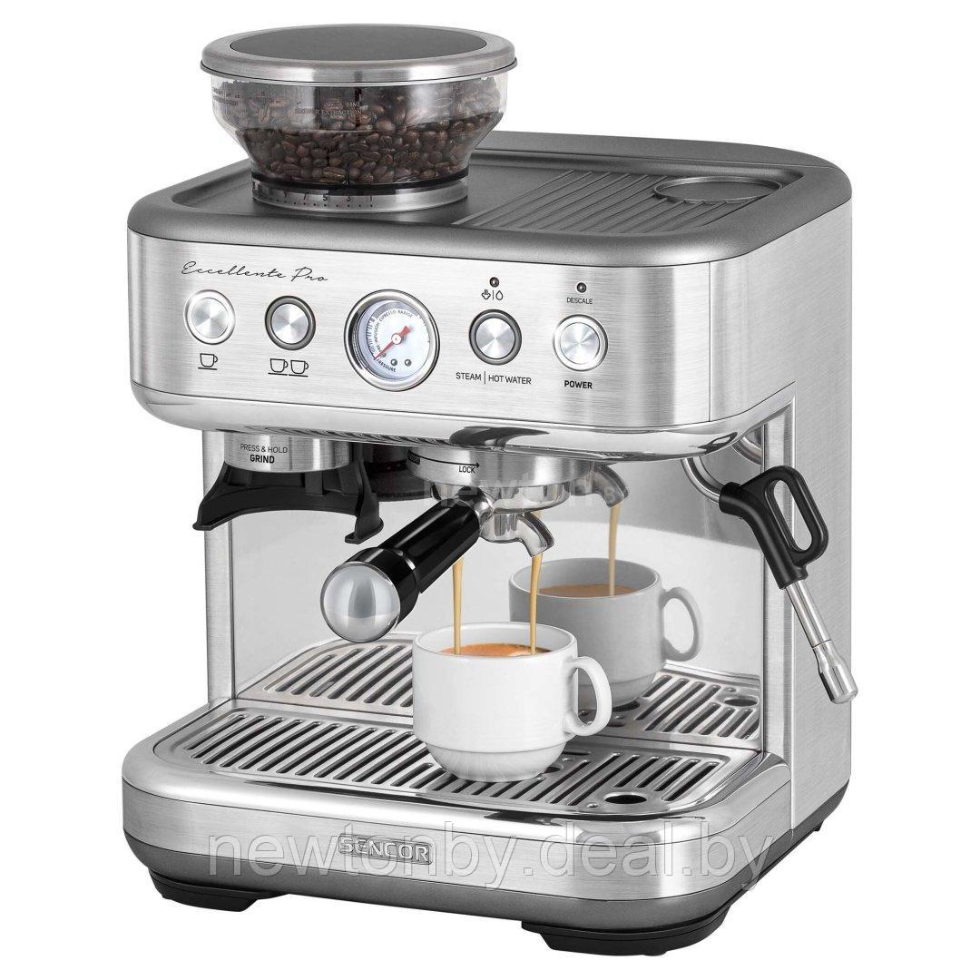 Рожковая кофеварка Sencor SES 6010SS - фото 1 - id-p224784505