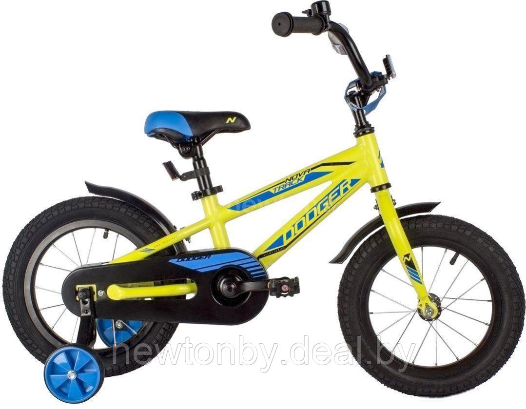 Детский велосипед Novatrack Dodger 14 2022 145ADODGER.GN22 (зеленый) - фото 1 - id-p224784830