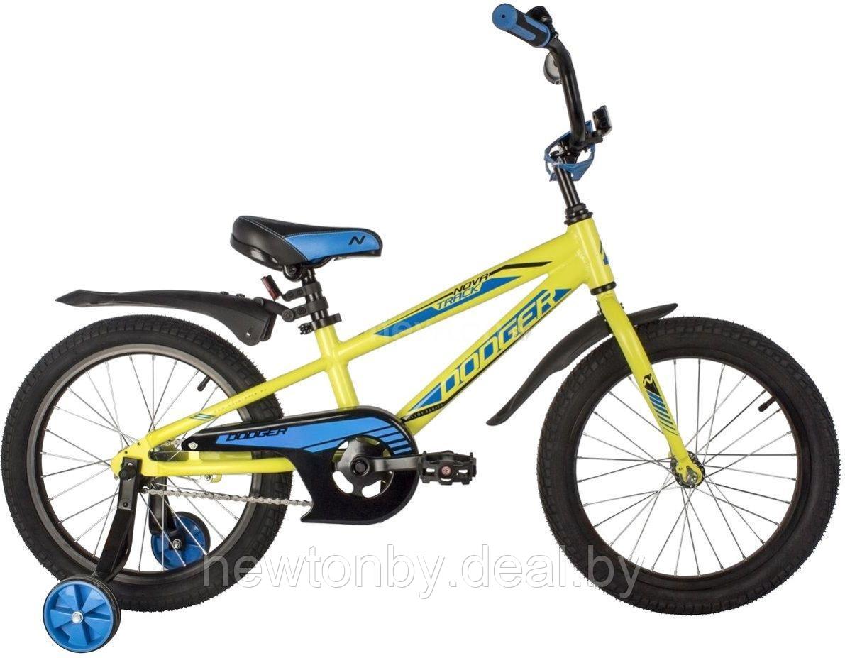 Детский велосипед Novatrack Dodger 18 2022 185ADODGER.GN22 (зеленый) - фото 1 - id-p224784833