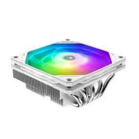 Cooler ID-Cooling IS-55 ARGB WHITE LGA1700/1200/115X/AM5/AM4 низкопрофильный высота 55mm (27шт/кор, TDP 125W,