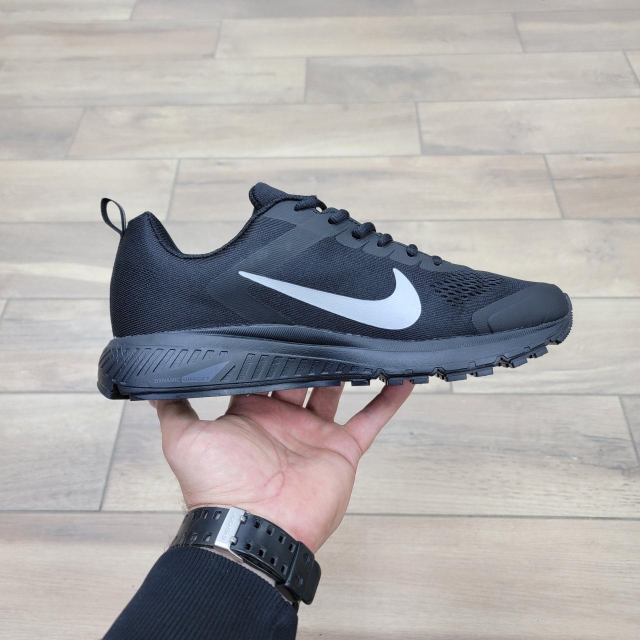 Кроссовки Nike Air Zoom Structure 17 Black White - фото 2 - id-p165359391