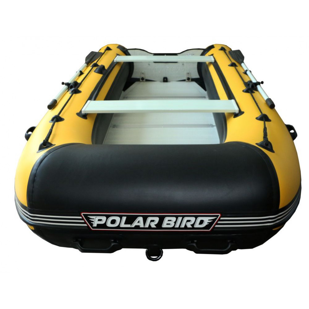 Надувная лодка Polar Bird 385M NEW Merlin Кречет (стеклокомпозит) черный/желтый