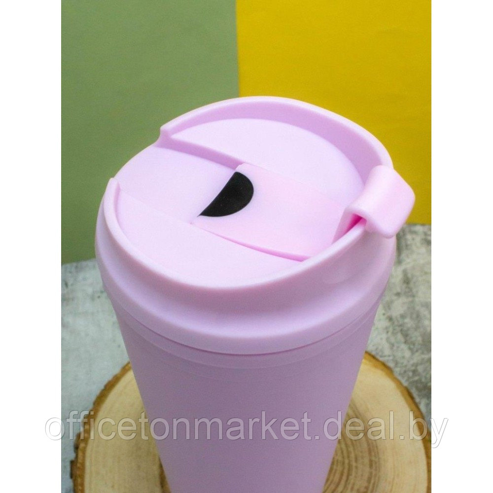 Кружка термическая "Тамблер. Classic", пластик, 700 мл, розовый - фото 3 - id-p224783634