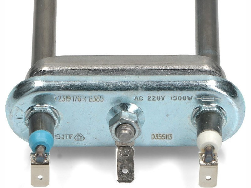 Нагревательный элемент ( ТЭН ) для стиральной машины Beko HTR001AC (Irca 1900W, прям.L=260, R9+, M155, F28, - фото 3 - id-p139663258
