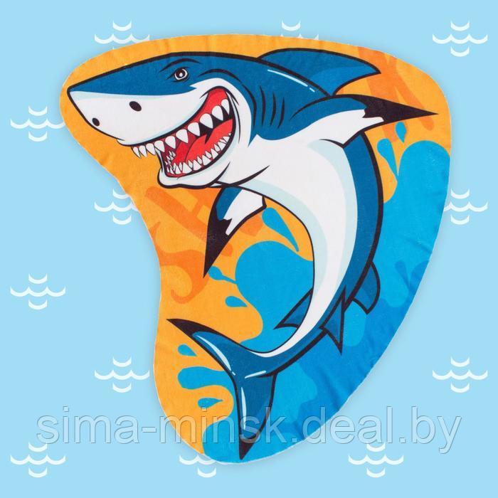 Полотенце пляжное «Акула», 130 × 150 см, 100 % п/э - фото 1 - id-p224786112