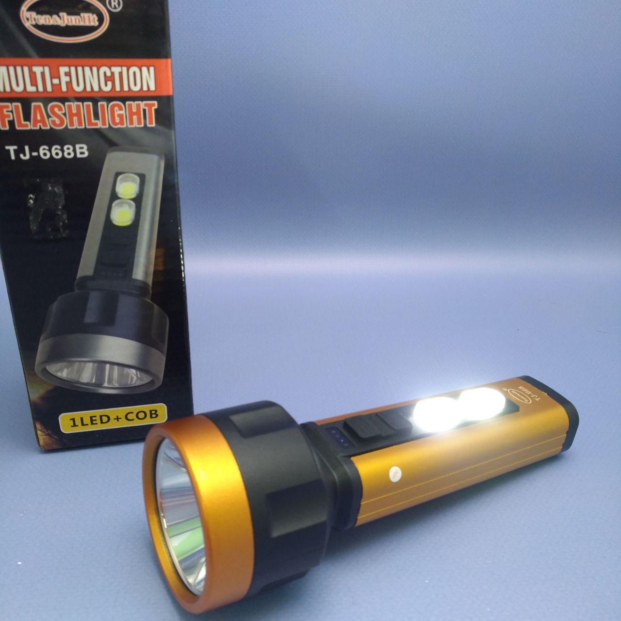 Фонарь аккумуляторный Multifunction Flashlight TJ-668А / 4 режима, LED+СОВ, USB-зарядка - фото 8 - id-p224787206