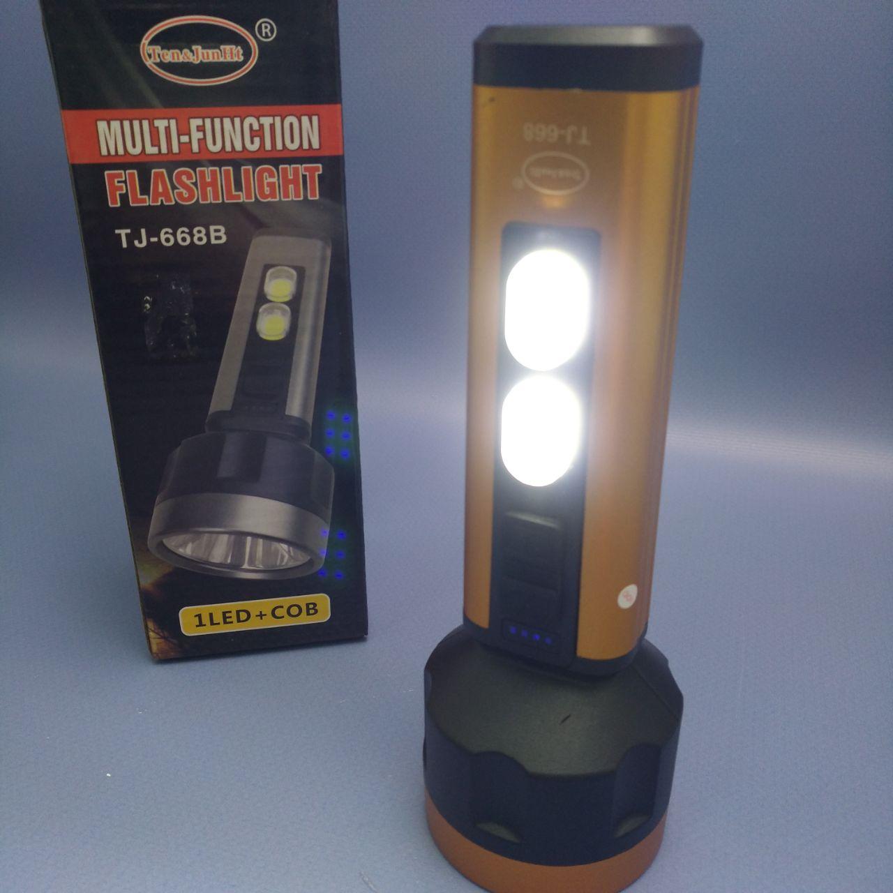 Фонарь аккумуляторный Multifunction Flashlight TJ-668А / 4 режима, LED+СОВ, USB-зарядка - фото 9 - id-p224787206