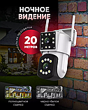 Уличная двухобъективная камера видеонаблюдения HD Smart Camera YH-A3 (день/ночь, датчик движения, тревога,, фото 2