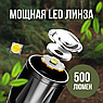 Фонарь LED + COВ 27-18 аккумуляторный / фокусировка луча / боковая подсветка (microusb)+пластиковый бокс), фото 4