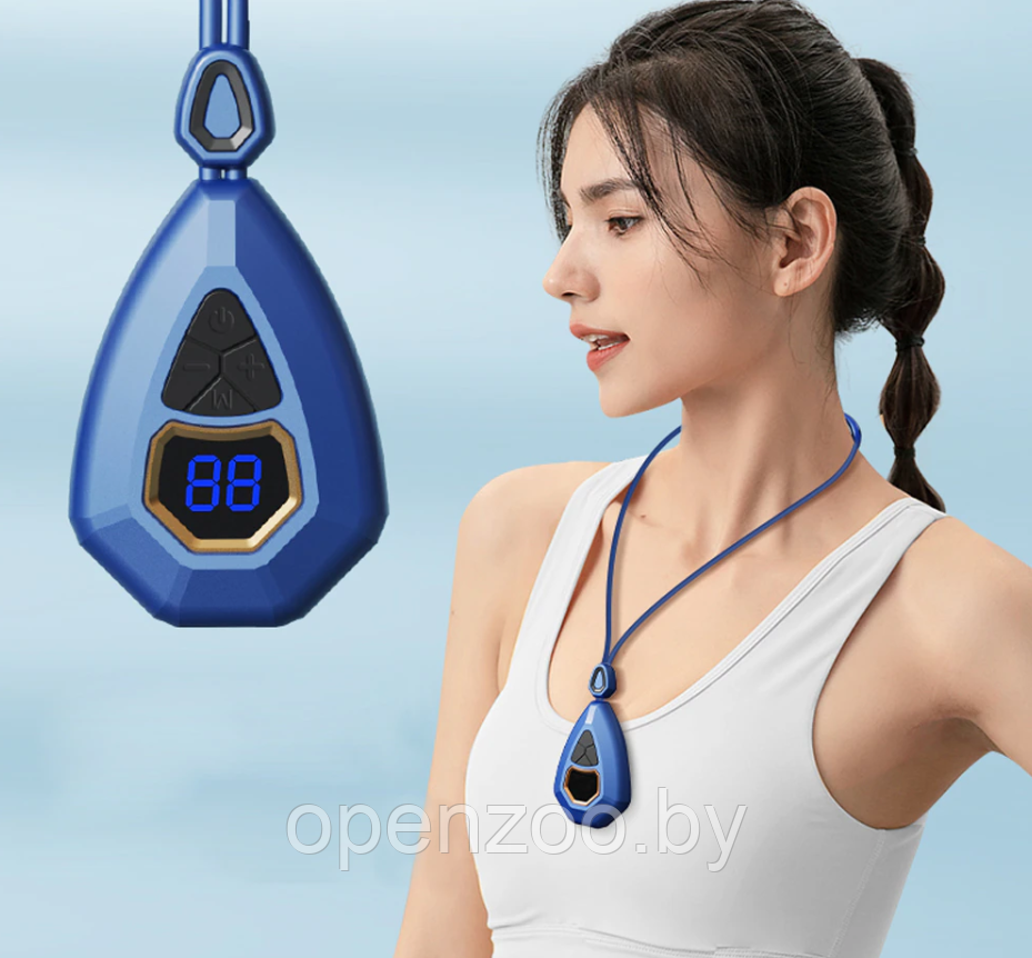 Портативный импульсный миостимулятор-массажер для тела Neck massager KS-8 (5 режимов массажа, 15 уровней - фото 9 - id-p208779810