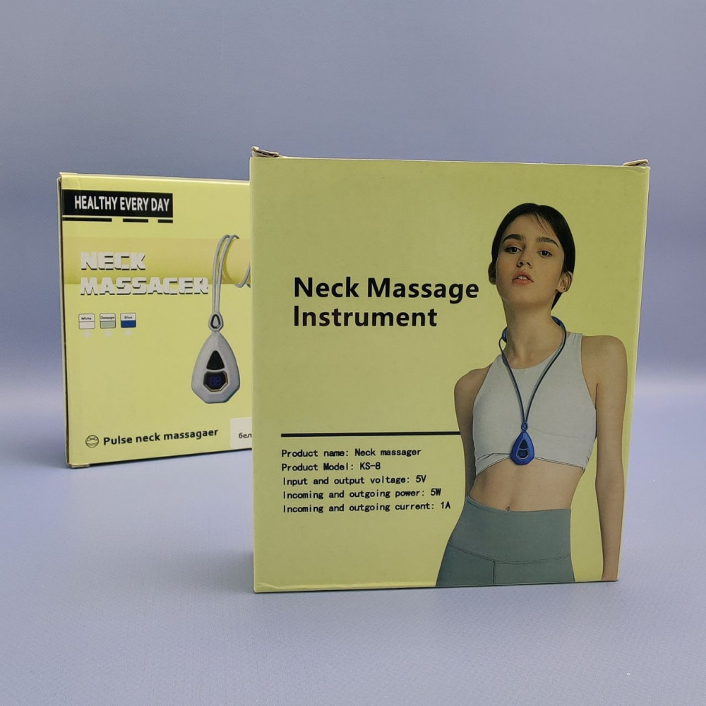 Портативный импульсный миостимулятор-массажер для тела Neck massager KS-8 (5 режимов массажа, 15 уровней - фото 8 - id-p224287322