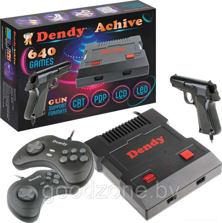 Игровая приставка Dendy Achive (640 игр + световой пистолет) - фото 1 - id-p224791453