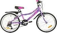 Детский велосипед Novatrack Alice 20 2021 (фиолетовый)