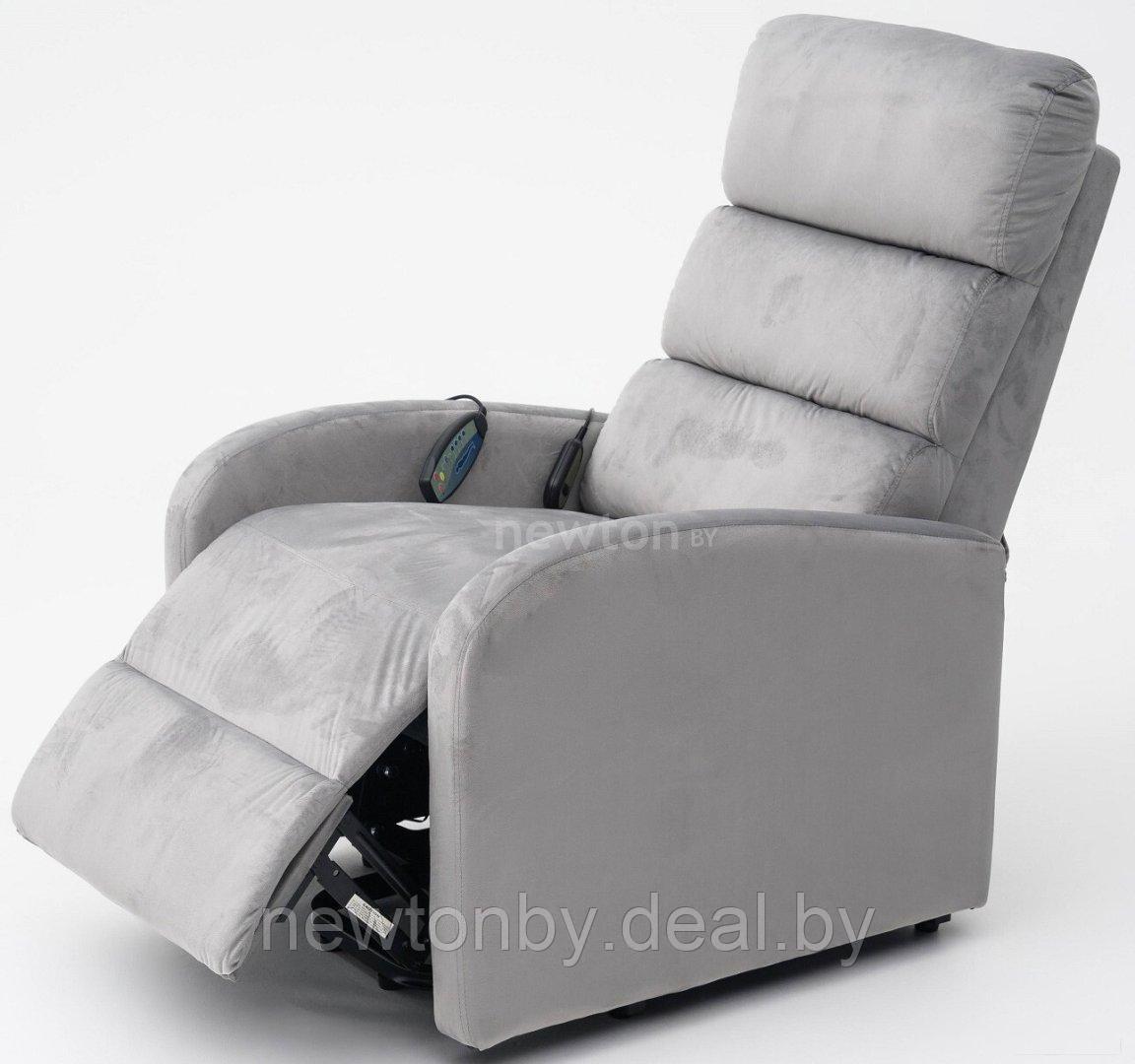 Массажное кресло Calviano 2166 (серый велюр) - фото 1 - id-p224792953
