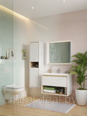 Шкаф-полупенал для ванной Cersanit Louna / SP-SL-LOU/Wh - фото 6 - id-p224793723