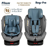 Детское автокресло Pituso Roys Pro Isofix (0-36 кг) Серый/Темно-синий, фото 10