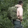 Мужской рюкзак тактический, туристический, походный, на охоту, на рыбалку. Цвет: Олива, фото 4